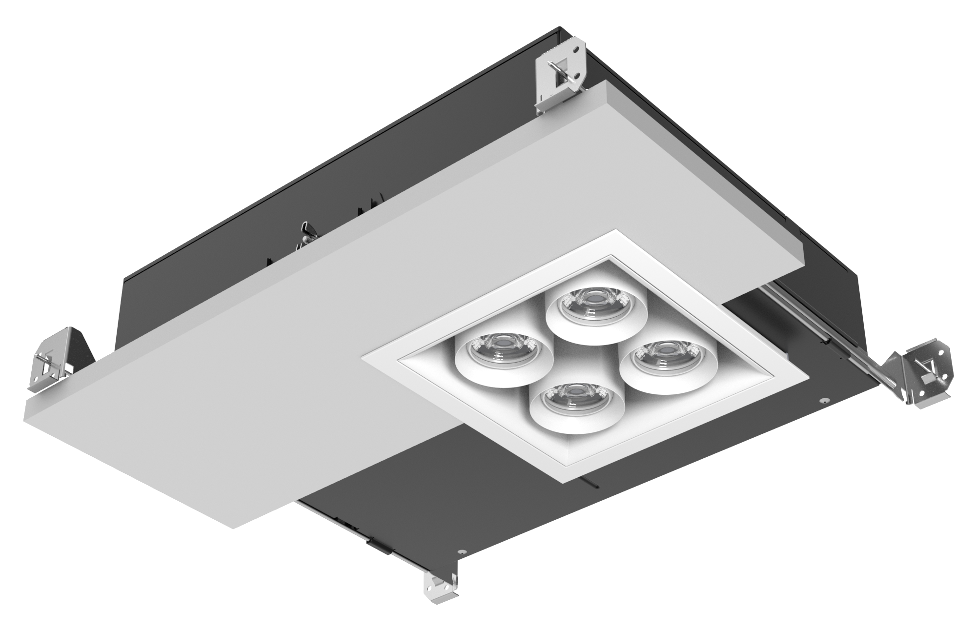 2" Light Module, 4 Square Multiples Lighting